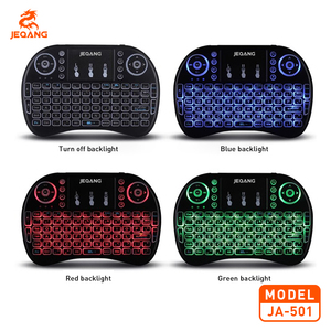 Jeqang-Teclado retroiluminado inalámbrico de tres colores, juego de ratón recargable, control remoto de material ABS, 2,4G, G - Product Image 3