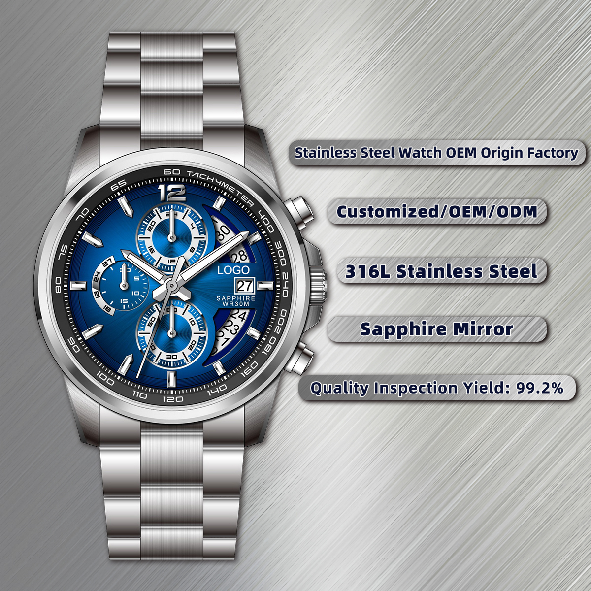 Silver/Black/Blue/Blue