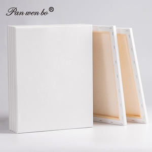 Heavy-Duty khung gỗ kéo dài vải ba primed axit-miễn phí 100% cotton trống vải cho bức tranh Acrylic dầu màu nước - Product Image 1