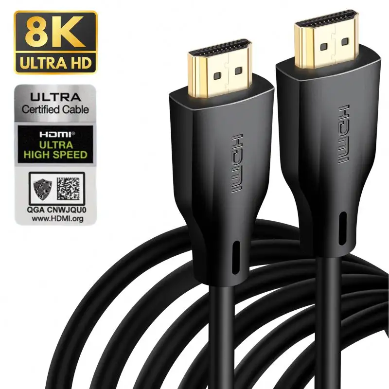 Dernière version HDMI 8K Nylon Mesh Support HDMI HDR TDR Test 8K 60Hz 4K 120Hz Câble HDMI