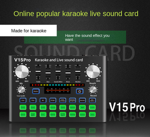 Tarjeta de sonido Vocal de transmisión en vivo profesional, mezclador de interfaz de Audio, compatible con tarjeta de sonido de - Product Image 3