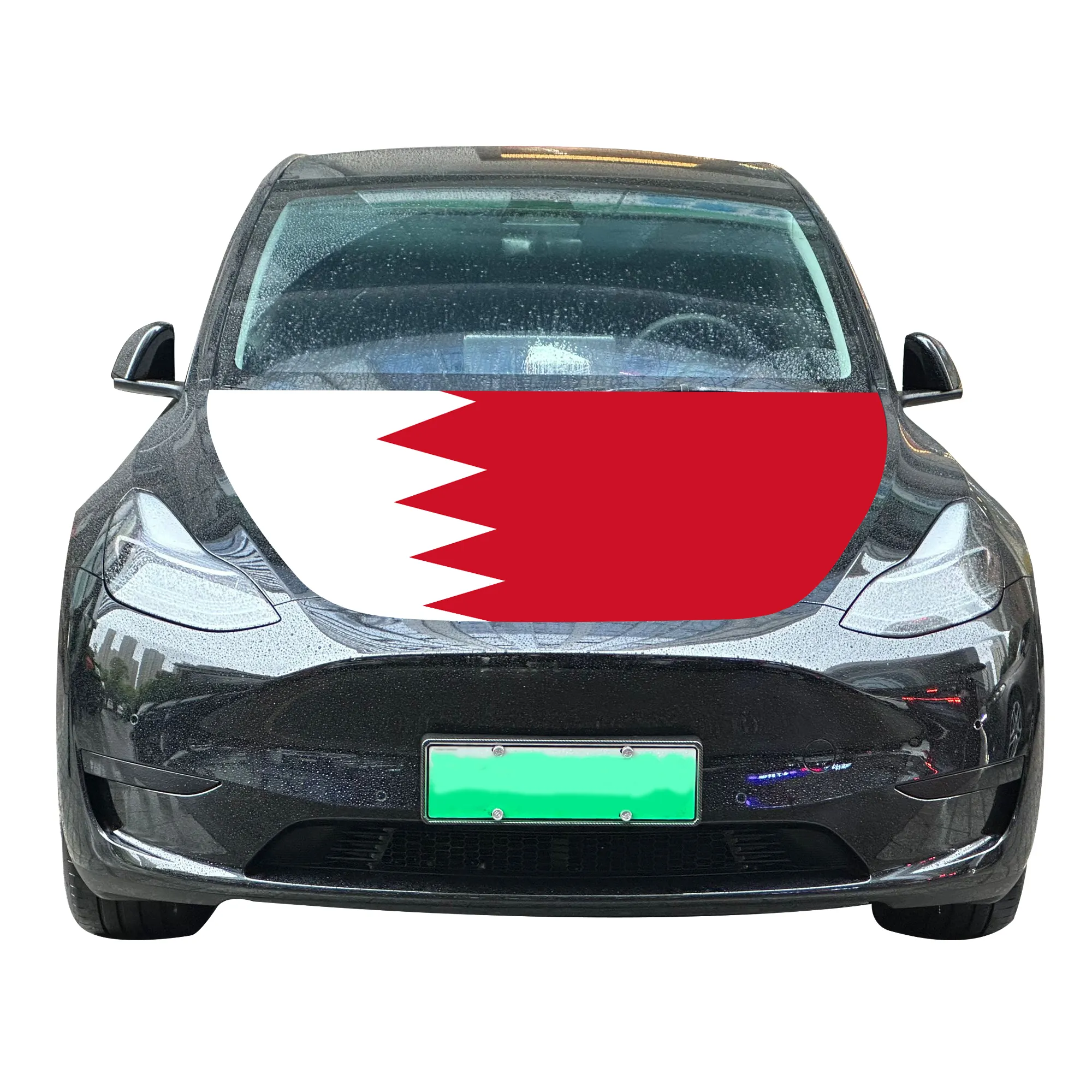 Großhandel 120 x 150 cm Bahrain Auto-Haubenbezüge Flagge erschwinglich verschleißfeste und langlebige Auto-Motor-Haubenbezug