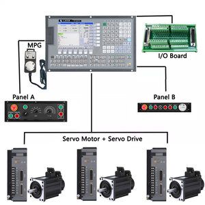 Kit de controlador de torno CNC de 3 ejes con cambio automático de herramienta + roscado incluye accionamiento y motor - Product Image 1