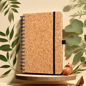 Customizable A3 Spiral <strong>Notebook</strong> Eco-Friendly Cork Strap Cross-Border Design for Foreign Trade Customizable Logo Leather - Product Image 1