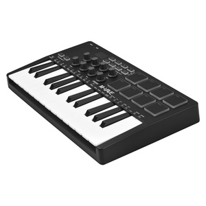 Teclado de Control MIDI de 25 teclas, Mini teclado USB portátil, controlador MIDI con 25 teclas sensibles a la velocidad, 8 almohadillas retroiluminadas RGB - Product Image 1