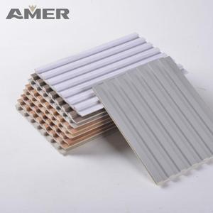 Amer prezzo di fabbrica costruzione facciata rivestimento profilo Wpc parete esterna pannello rivestimento parete parete decorazione rivestimento composito - Product Image 6