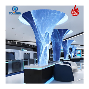 Schermo morbido creativo ad alta luminosità pannello Video parete impermeabile flessibile all'aperto per centro commerciale a forma di corno LED - Product Image 5