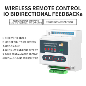 4-Channel Bidirectional Feedback <strong>Wireless</strong> IO Relay Controller Remote Control Switch 10A Max. Current 24V Max. Power Adapter - Product Image 4