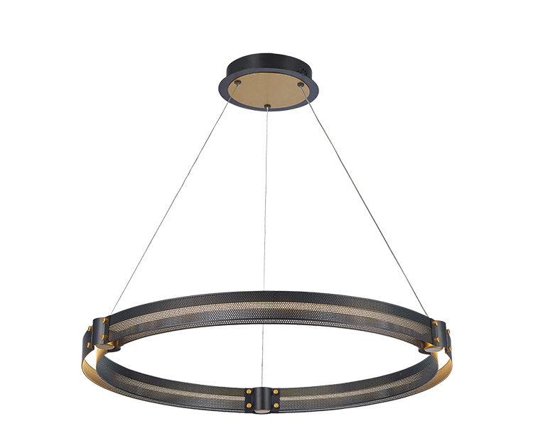 Zun Design Factory Wholesale Price round Iron ring chandelier decorative lighting modern vintage pendant light