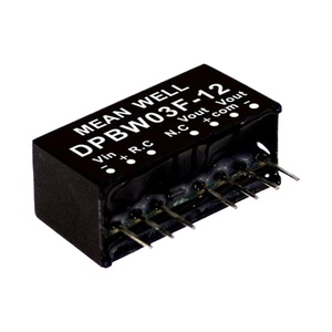 MEAN WELL DPBW03G-05 85% Eff., SIP8 3W <strong>DC</strong>-<strong>DC</strong> Converter, 9-36V <strong>Input</strong>, 5V <strong>Output</strong>, Industrial Control, Reliable Power - Product Image 2