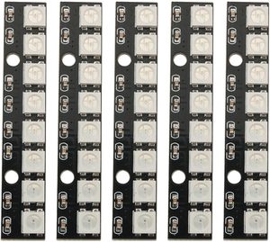 8 Bits WS2812 RGB LED Stick 8 Voll farbiges RGB-LED-Modul Eingebauter Treiber für Raspberry Pi ESP32 Shopping Mall Decoration Lighting - Product Image 6