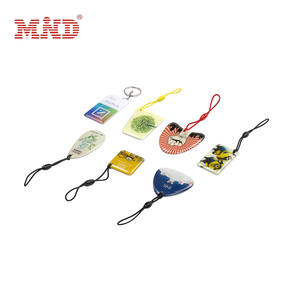 Özelleştirilmiş sosyal medya Nfc Metal epoksi etiketi Rfid kontrol Keyfob anahtarlık epoksi Nfc Rfid etiketi - Product Image 2