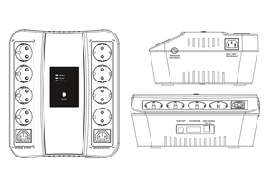 1000va UPS en línea fuera de línea de alta frecuencia 220V 230V UPS CPU controlado Auto UPS para computadoras - Product Image 3