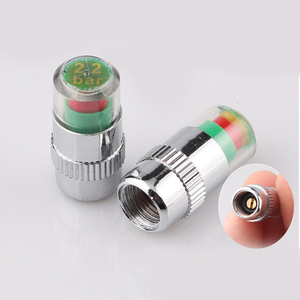 Evrensel araba oto lastik basıncı monitörü kök Caps sensörü kiti 2.2bar lastik vana kapağı göstergesi otomobil parçaları - Product Image 6