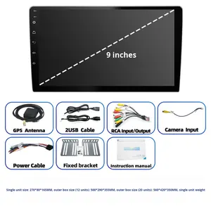 <span class=keywords><strong>Android</strong></span> All-in-One-Auto navigation Großes 9-10-Zoll-Dashboard-Radio für drahtlose Bluetooth-CarPlay-Rückfahr kamera 1 Jahr Garantie - Product Image 3