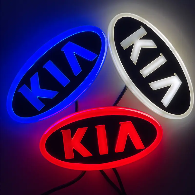 Luce a Led automatica per Auto griglia anteriore Logo personalizzato Badge Light 4D fanale posteriore con logo per Auto adatto per KIA MORNING
