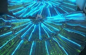 Best dancer <span class=keywords><strong>Led</strong></span> Wings Costume di danza del ventre ali di fata Cosplay Angel Isis Wings