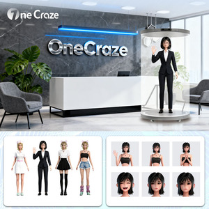 75-inch ai Holographic Pod cabin ảo chào đón người đàn ông màn hình trong suốt tương tác ai <span class=keywords><strong>3D</strong></span> ba chiều kỹ thuật số con người biển hiệu - Product Image 3