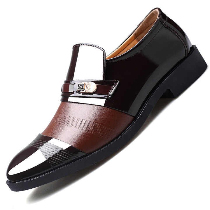 Pabrik Desain Baru Grosir Kustom Kasual City Man Fashion Rekreasi Desain Terbaru Murah Sepatu Kulit Bisnis Senior