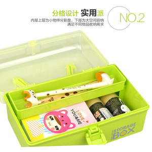 批发家用塑料彩色化妆案例收纳盒多功能手柄抽屉拉篮组织移植 - Product Image 3