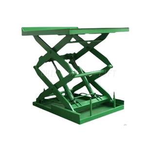 Pequeño elevador de mesa, elevador de tijera hidráulico fijo, elevador de carga eléctrico, plataforma de carga y descarga