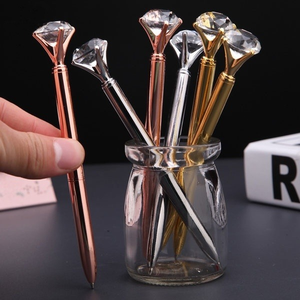 新奇豪华公主皇冠珍珠玫瑰金笔分类婚礼Bling珍珠水晶钻石圆珠笔与水晶 - Product Image 6