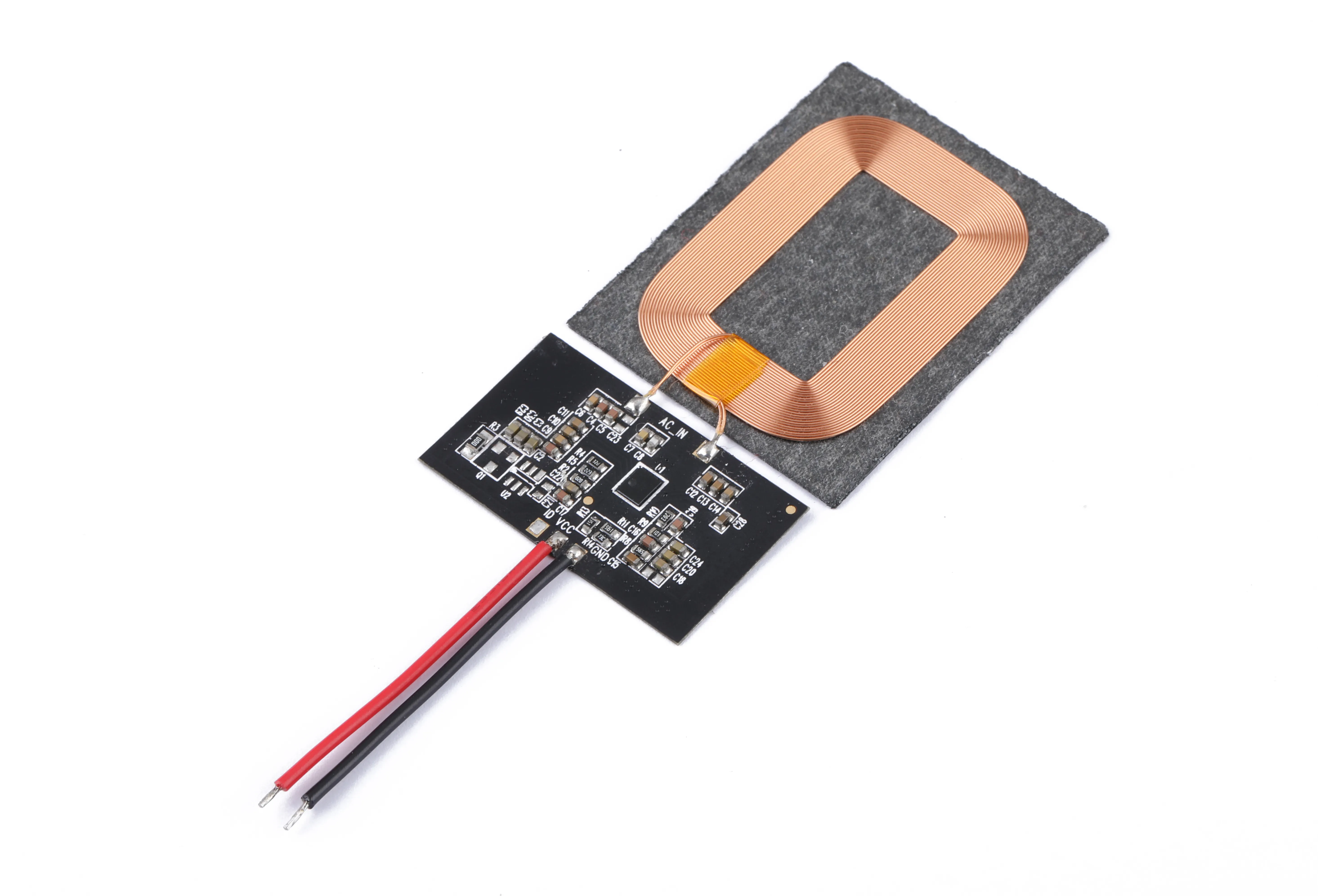 USB Tipo C Telemóvel 5V 9V QI QI Carregador Sem Fio Receiver PCB 5W 10W Android módulo receptor