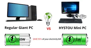 HYSTOU Cheap Mini Pc I7 I5 I3 a <strong>Computer</strong> Thin <strong>Client</strong> Mini PC Cheap Desktops From Factory