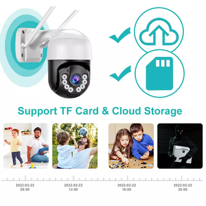 OEM 5MP 4CH WiFi NVR Kit iCSee Wireless Outdoor Security WiFi Network PTZ Camera Kit Home WiFi CCTV sistema di sorveglianza - Product Image 3