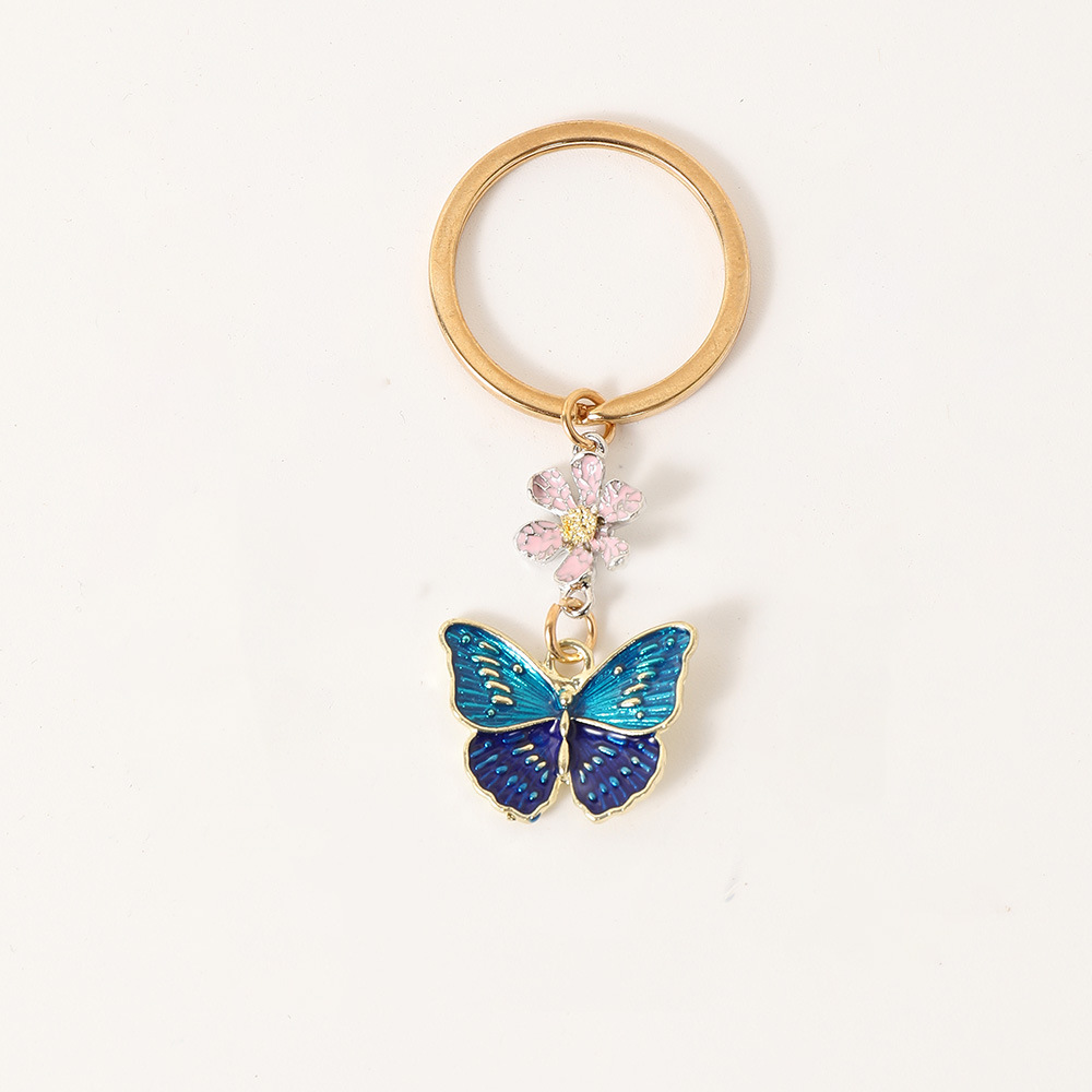 Papillon color block bleu