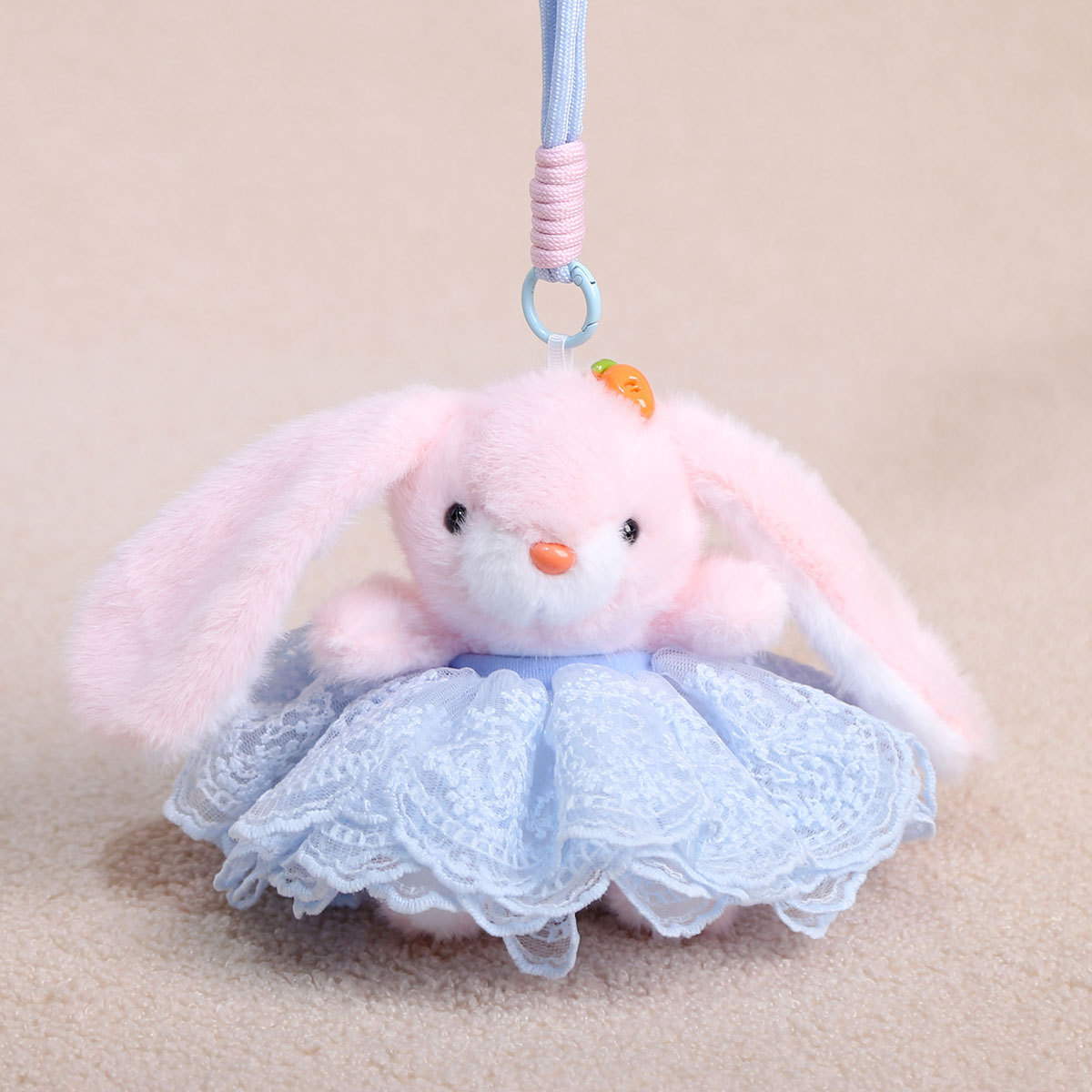 Wedding dress pink rabbit blue-13cm 70g