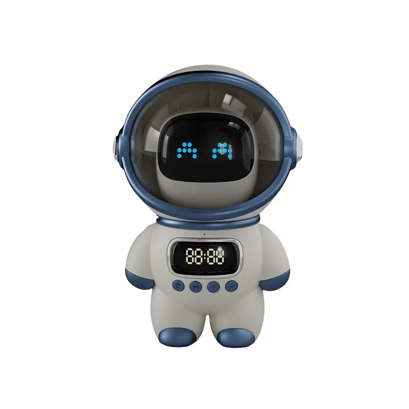 New BT intelligent AI interactive audio clock alarm clock inserted memory card connected to a computer speaker creative gift