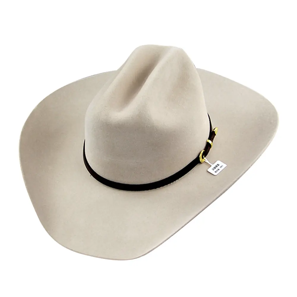 LiHua High Quality Wholesale 9CM Brim Classy Cowboy Hat Western Cowboy Hat With Different Belt