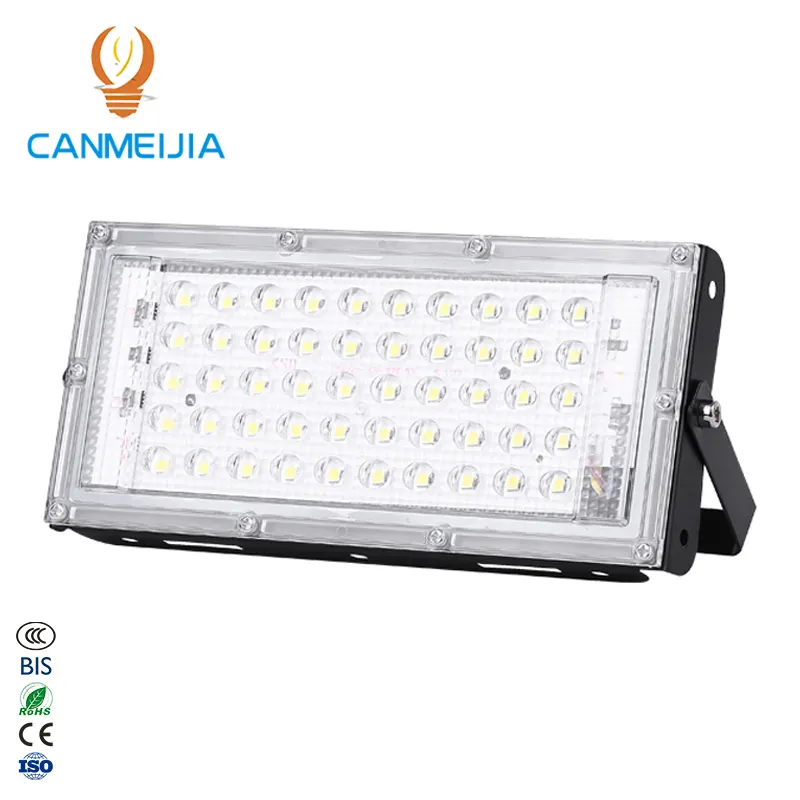 2020 vendita calda piazza esterna focos illuminazione pc plastica + piastra di ferro lampada di inondazione 50W led luci di inondazione alloggiamento apparecchio