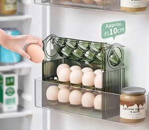3-tầng xoay tủ lạnh trứng container chủ lật tính năng cho tủ lạnh nhà bếp Countertop tươi lưu trữ tổ chức máy - Product Image 1