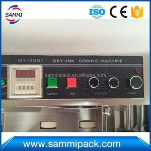 MY-380 Solid Ink Date Goding Machine Continuous Expiration Date <strong>Coding</strong> Hot Stamping Code Printing Machine - Product Image 5
