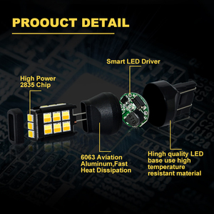 สวิตช์7443สองสีสำหรับ P21w CANbus นำ1156 1157 3157 LED G-VIEW 2025ใหม่ - Product Image 5