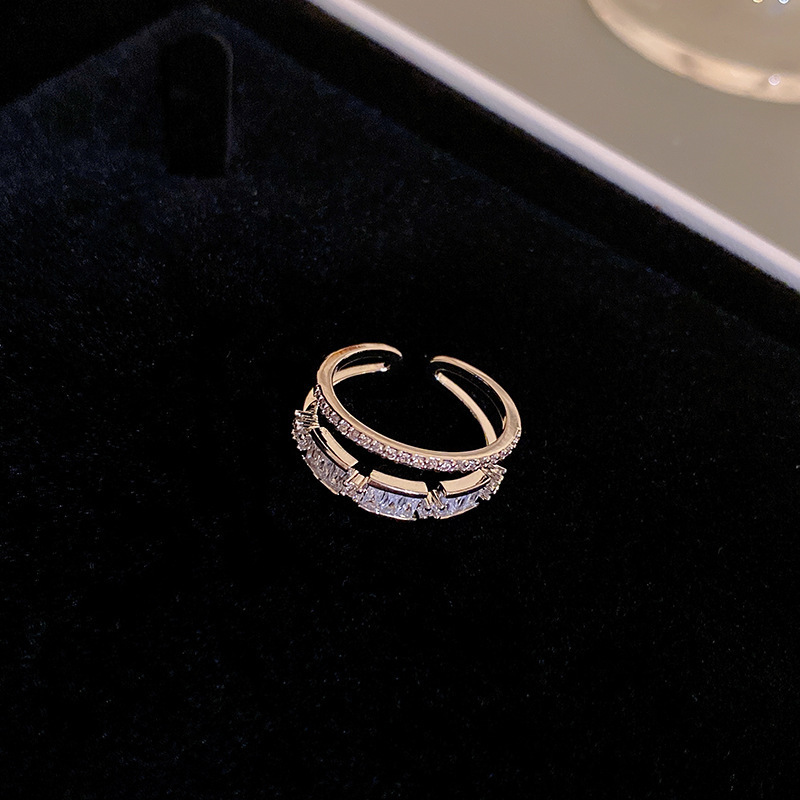 40# Bague - Argent - Double Couche