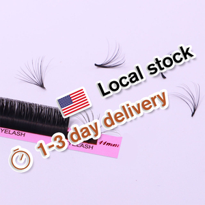 Bireysel kirpik uzantıları yumuşak ipek kabarık fanlar düğüm ücretsiz Lashes kirpik uzatma C D kıvırmak 0.03 0.05 hacim çarpıntı Lashes - Product Image 1