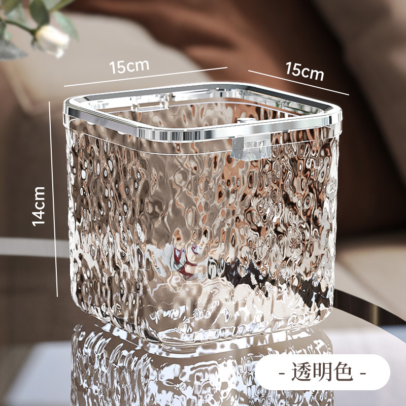 Transparent white pressed ring style