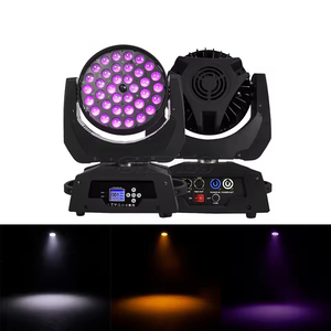 36x10W Zoom yıkama hareketli kafa LED işın profesyonel sahne disko yıkama aydınlatma DMX kontrol RGBWAUV 6 in 1 dönen ışık - Product Image 1