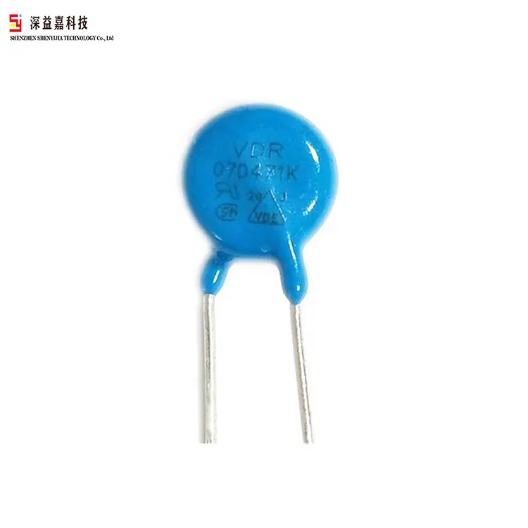 Mavi renk Metal oksit varistör 5d471k 07d471k 10D470k ZOV varistör için dalgalanma koruması