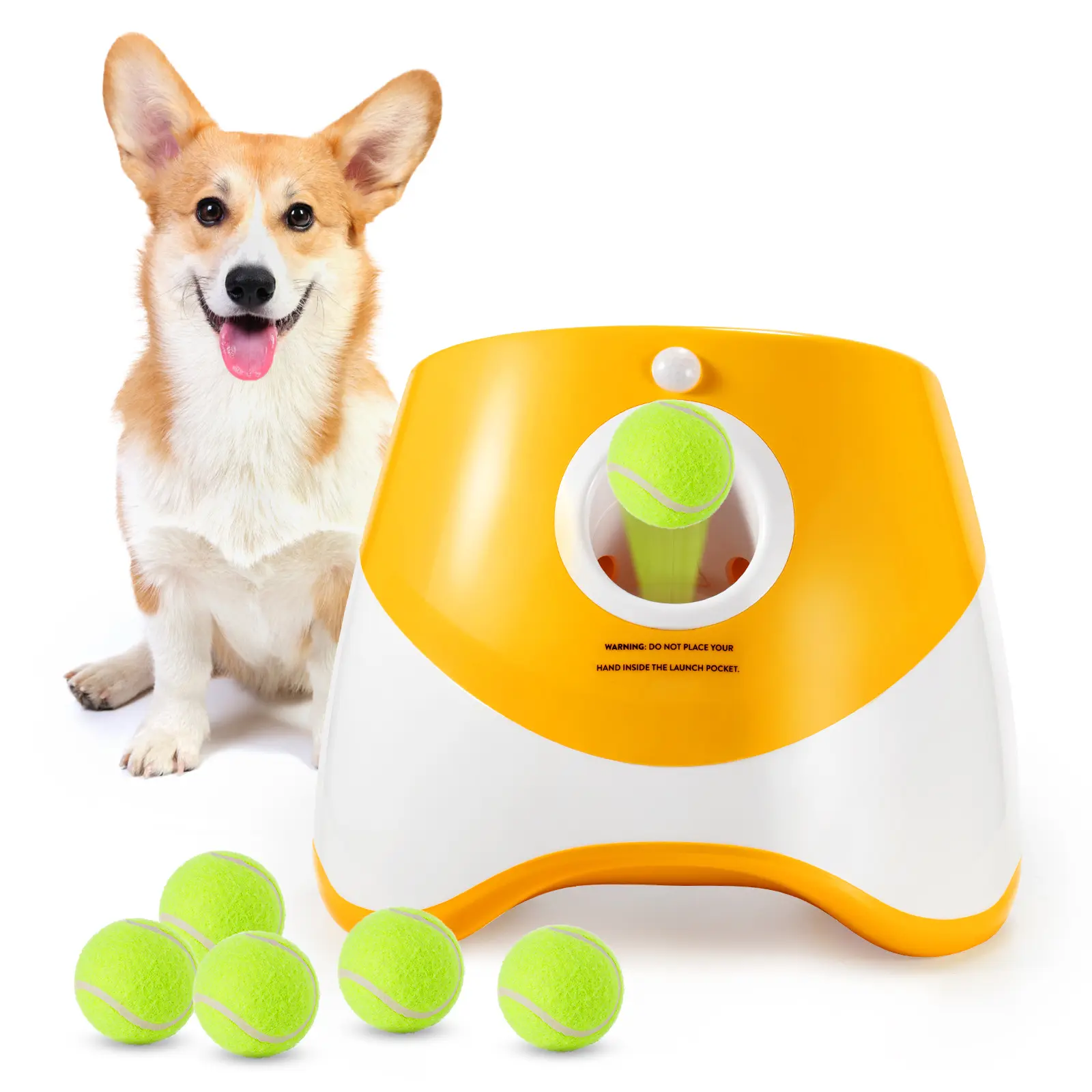 Großhandel Outdoor Haustier automatischer Tennisball-Starter Hundetrainings-Spielzeug interaktives Fetch-Whirlball-Gerät