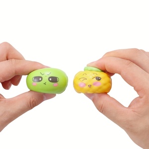 מיני קריקטורה פירות צעצועים חמוד תבליט מתח מצחיק צעצוע דיונון צעצוע איטי עולה פידג 'ט צעצוע מתנה הטובה ביותר לילדים ומבוגרים