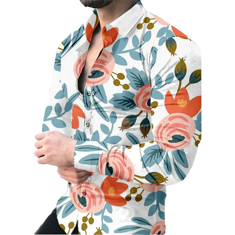 Benutzer definierte Sublimation Casual Focus rite Gentleman Jack Serie Hawaii Shirt für Männer