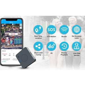 JIMIMAX Qbit MแบบพกพาGPS Tracker 4G Mini LocatorระยะเวลาทํางานSOSกันน้ําสําหรับสัตว์เลี้ยงเด็กผู้ใหญ่หลายการแจ้งเตือนโดยAPP/PC