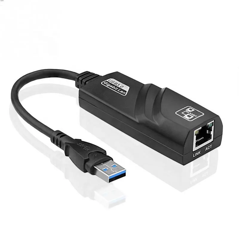 Adaptateur réseau filaire Portable USB 2.0 3.0 vers Gigabit Ethernet RJ45 LAN (10/100/1000) Mbps carte réseau Ethernet pour ordinateur PC