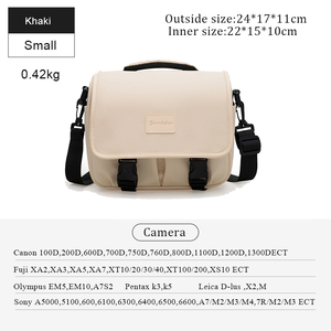 Bảo vệ không thấm nước lớn kaki SLR DSLR Túi máy ảnh không thấm nước với 2 phân vùng - Product Image 3