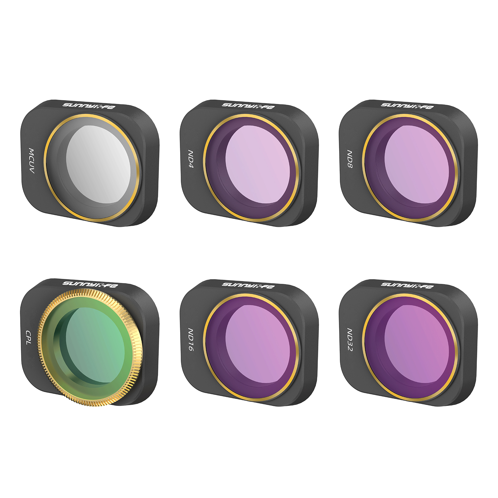 MCUV + CPL + ND4 + ND8 + ND16 + ND32