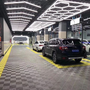 Hochleistungs-LED-Sechskant-Garagen leuchten Nicht flackernde Waben werkstatt beleuchtung Wasserdichtes Wechselstrom-Kaltweiß-RGB-Straßen aluminium - Product Image 1